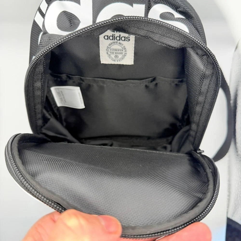 Adidas Classic Black and White Mini Backpack - Picture 7 of 12